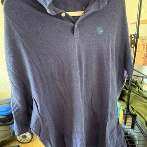 Navy Blue Long Sleeve Polo Shirt